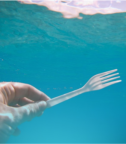 Plastic in ocean. Big problem